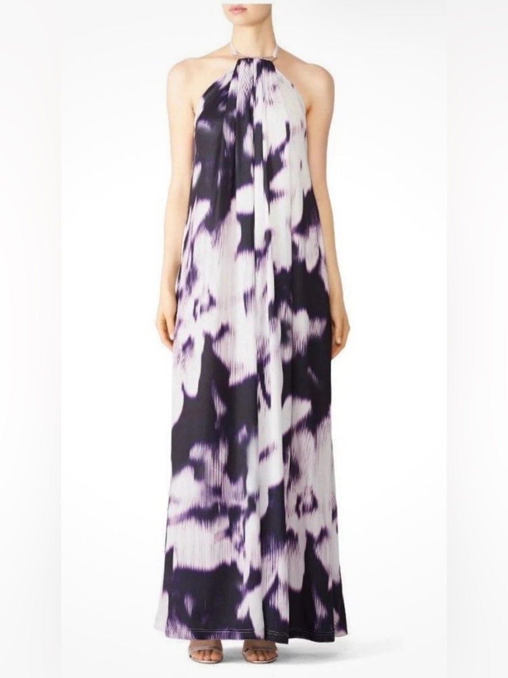 KAUFMANFRANCO Purple Print Halter Maxi dress by  from Rent The Runway
Size XS